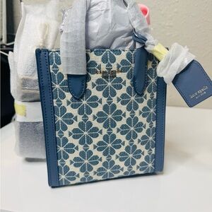 Kate Spade Blue and White Floral Tote